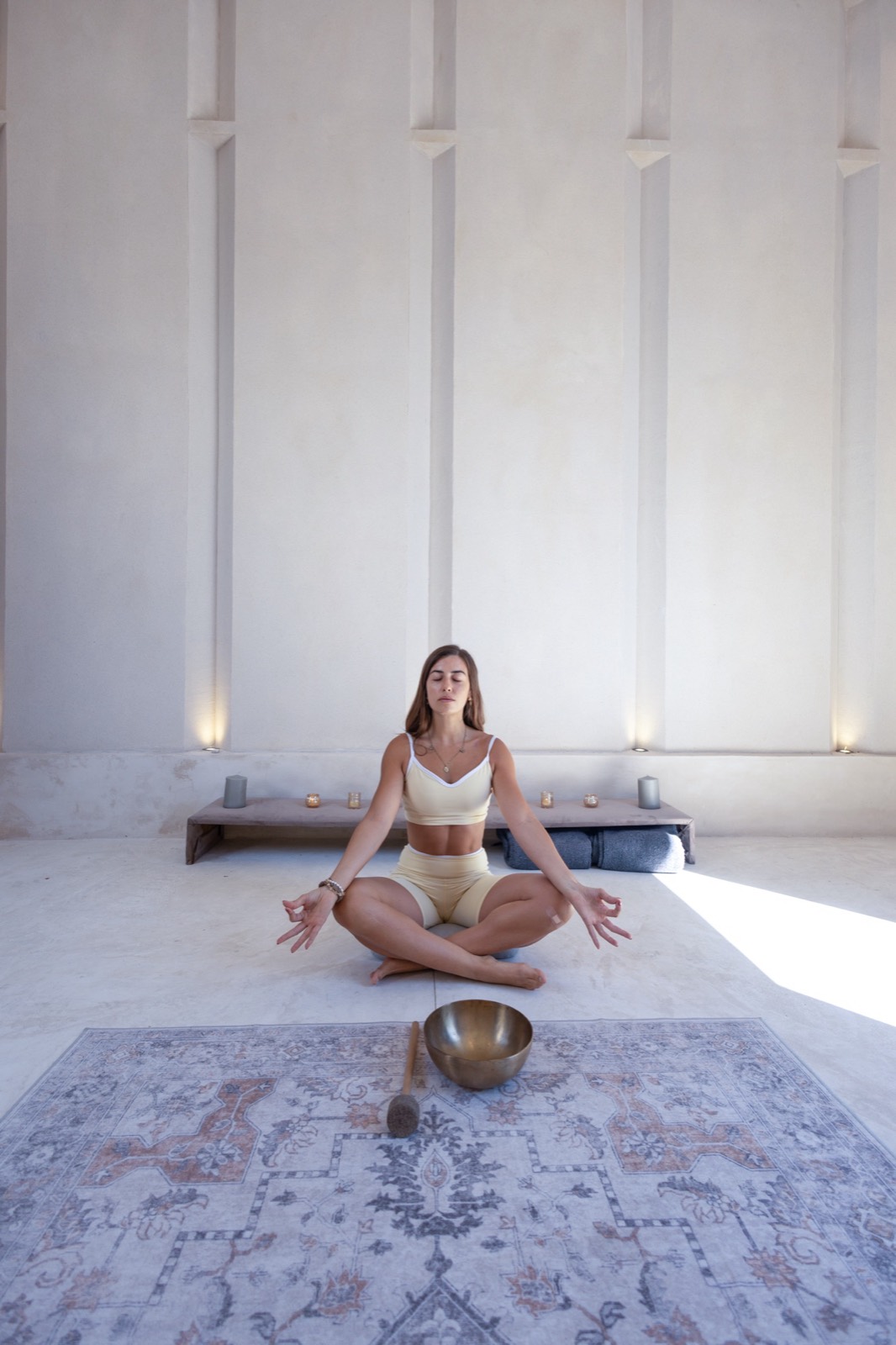 The Equilibrium Room — light arranged so the body finds center.